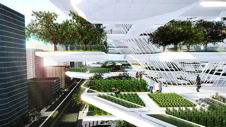 This Is The Future: Tree-Shaped Vertical Farms That Grow 24 Acres Of Crops...