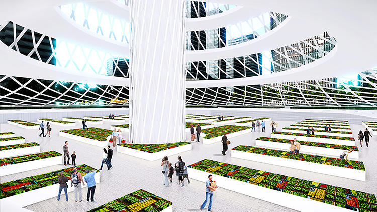 This Is The Future: Tree-Shaped Vertical Farms That Grow 24 Acres Of Crops...