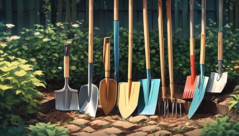 efficient and organized garden tools